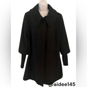 Moschino Black Women's Trench Coat-Sz/XXL